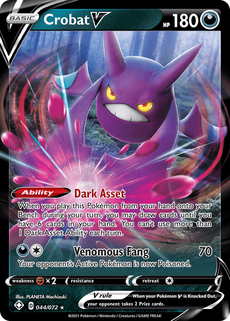 Crobat V Shining Fates card