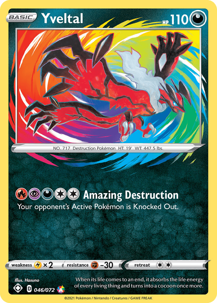 Yveltal Shining Fates card