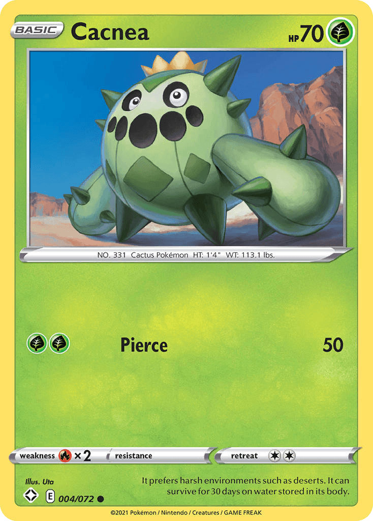 Cacnea Shining Fates card