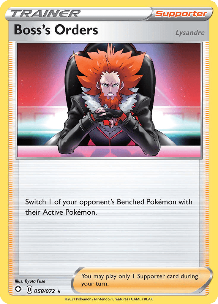 Boss's Orders Shining Fates card