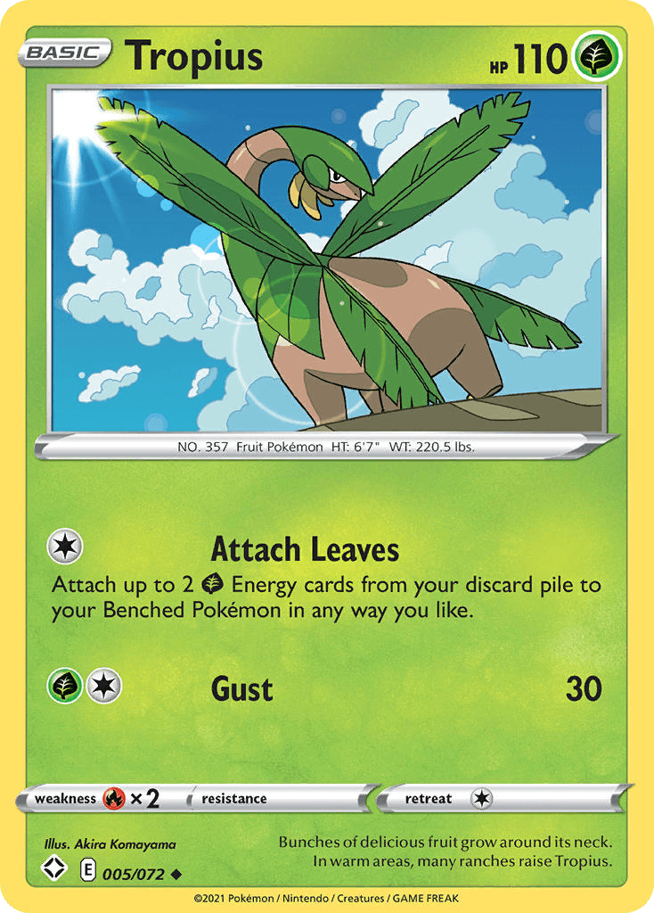 Tropius Shining Fates card