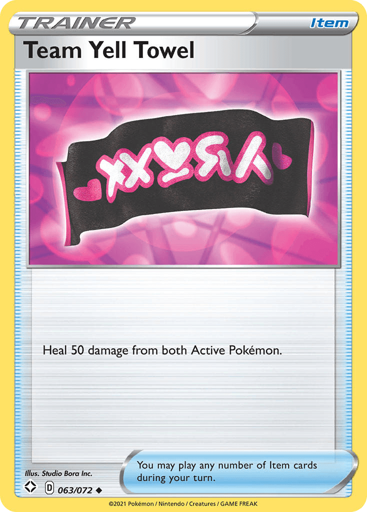 Team Yell Towel Shining Fates card