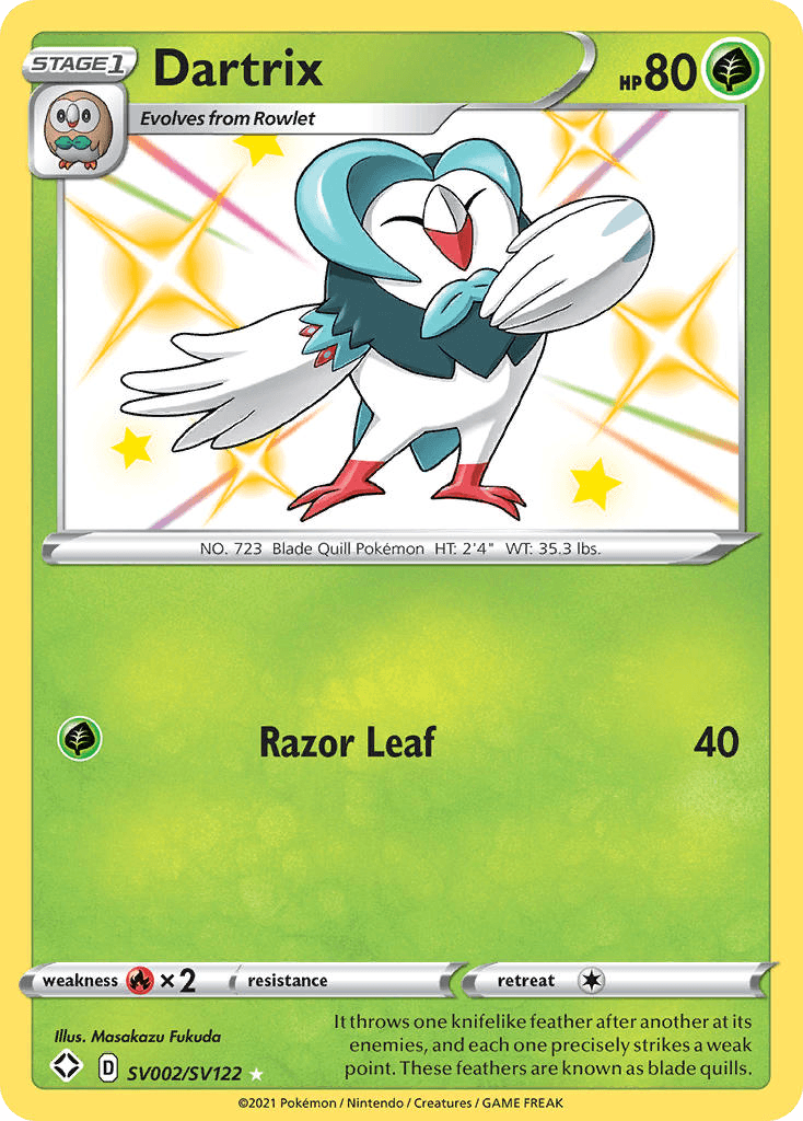 Dartrix 寶可夢 card