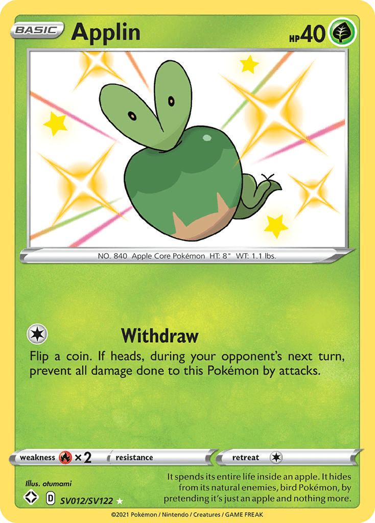 Applin 宝可梦 card