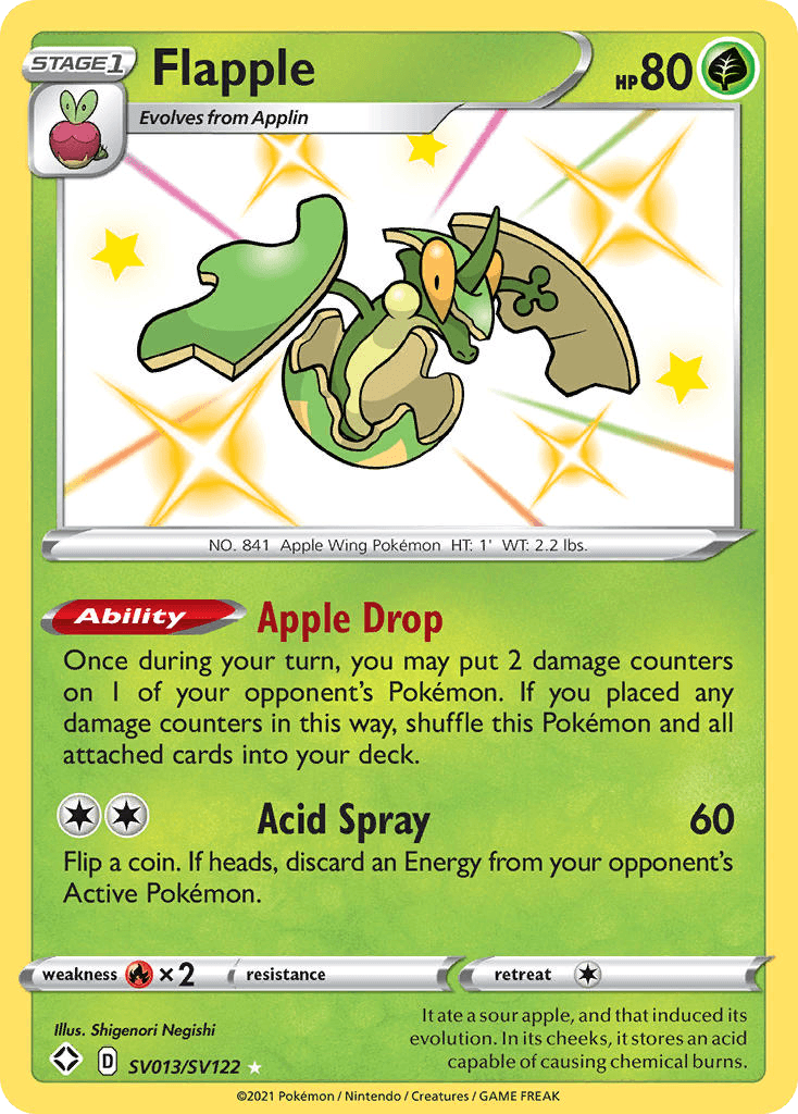 Flapple 寶可夢 card
