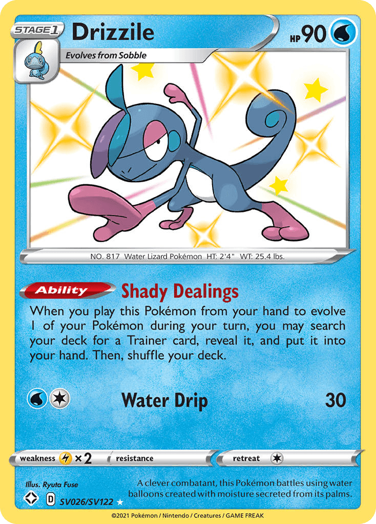 Drizzile Shining Fates Shiny Vault card