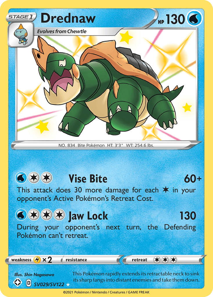 Drednaw 寶可夢 card