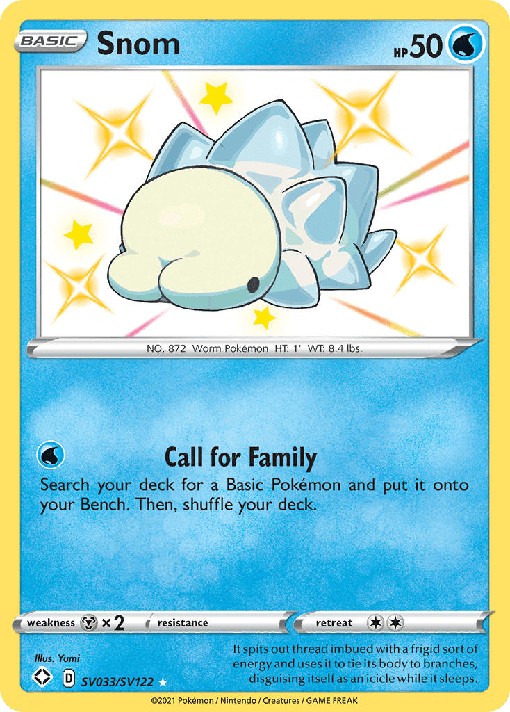 Snom Shining Fates Shiny Vault card