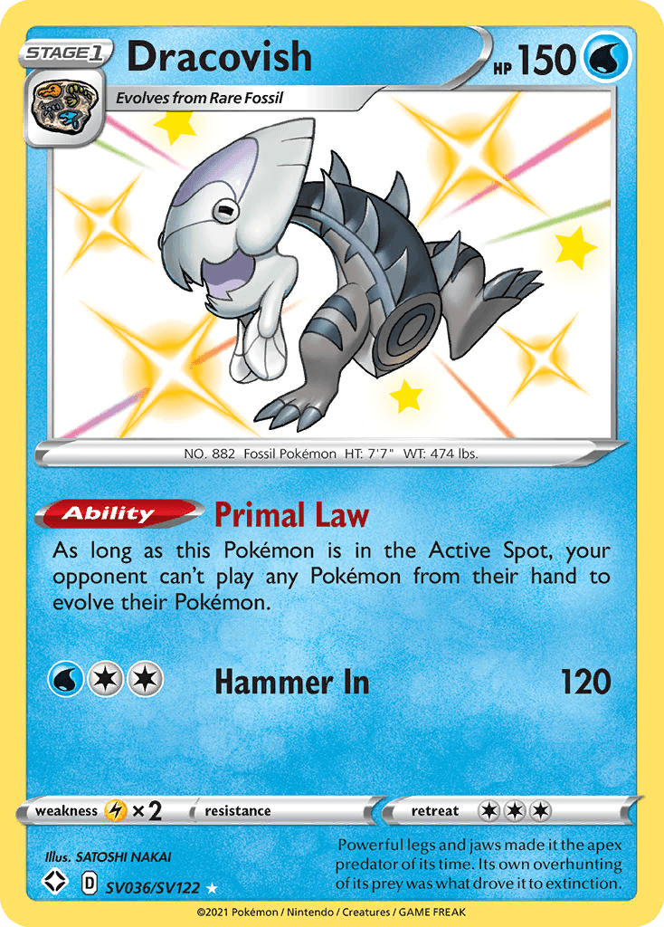 Dracovish Shining Fates Shiny Vault card