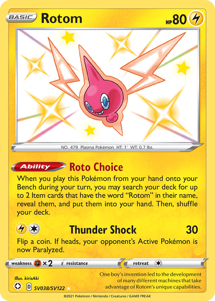 Rotom 寶可夢 card