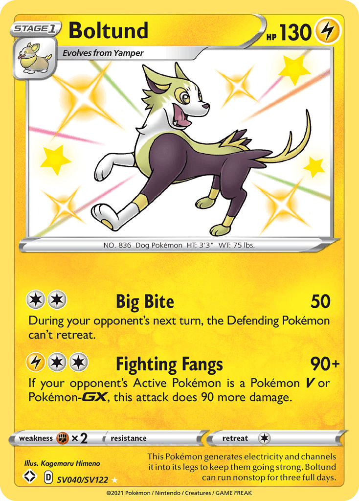 Boltund 寶可夢 card