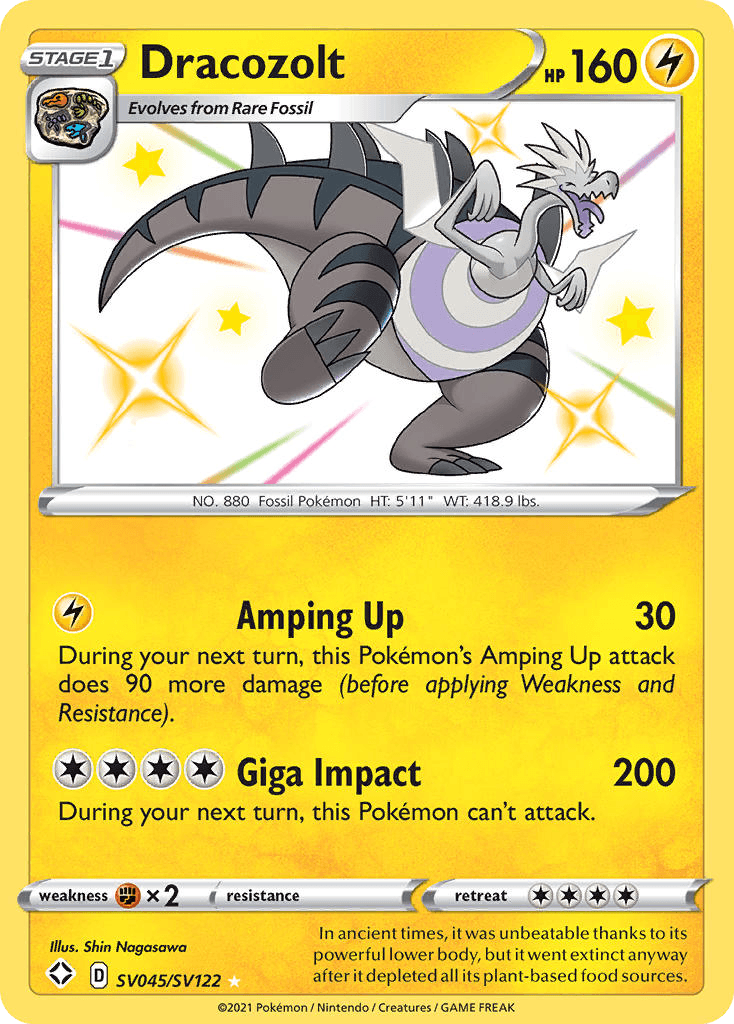 Dracozolt 宝可梦 card