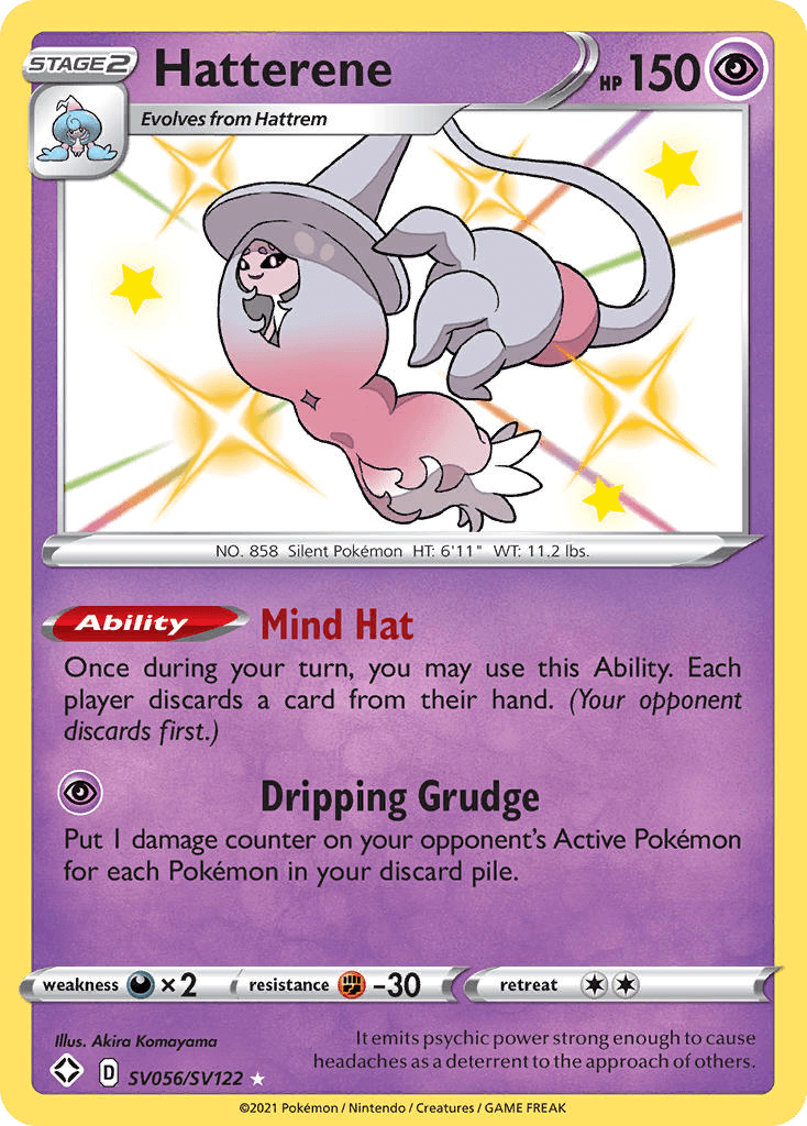 Hatterene Shining Fates Shiny Vault card