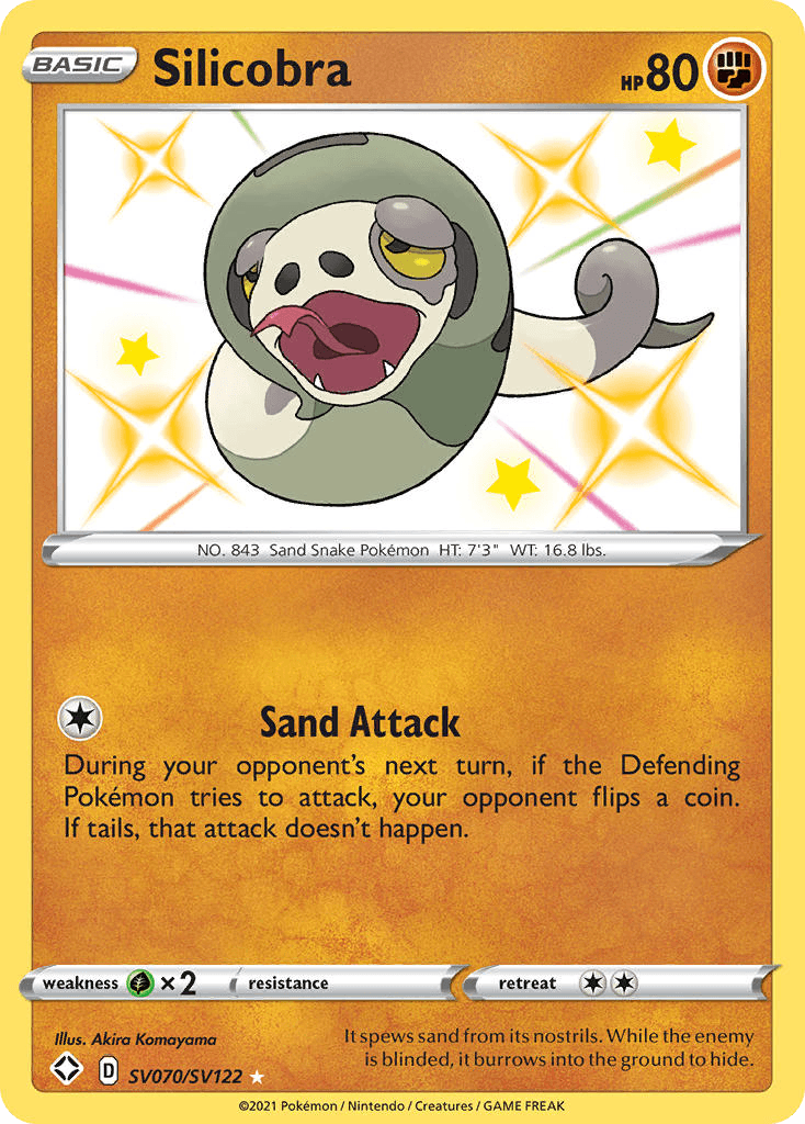 Silicobra Shining Fates Shiny Vault card