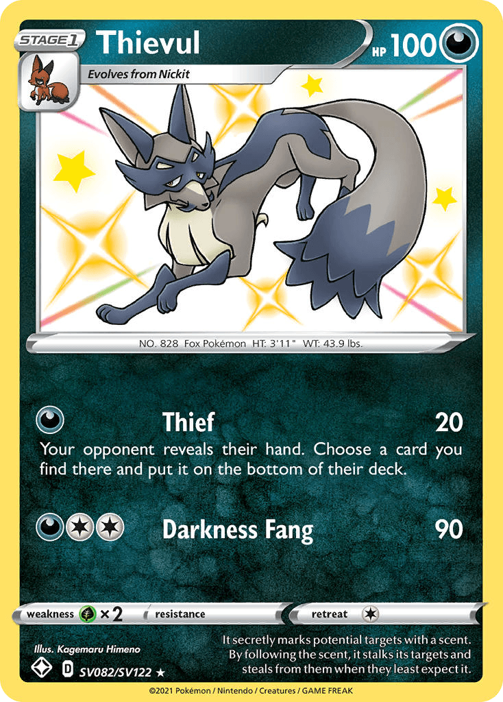 Thievul 寶可夢 card