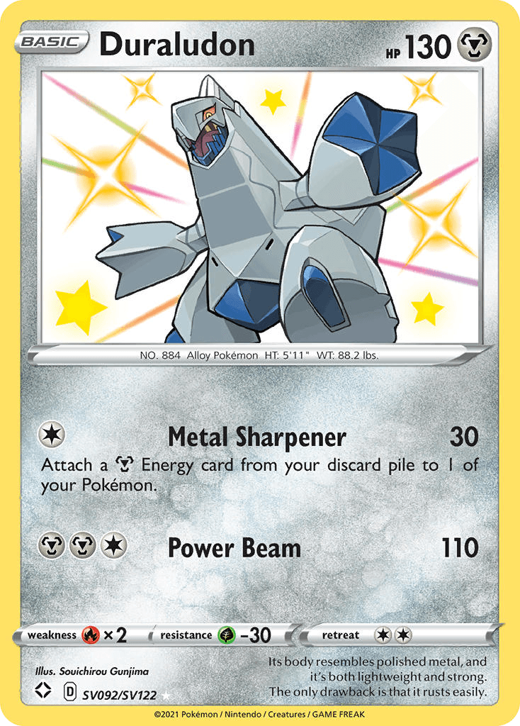 Duraludon Shining Fates Shiny Vault card