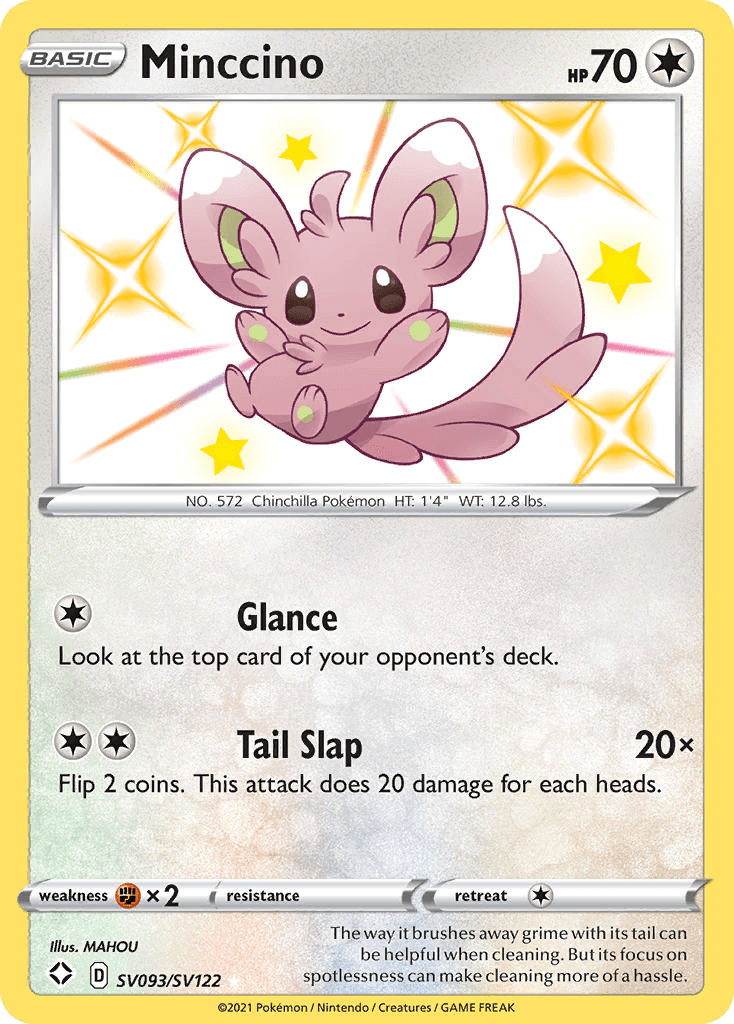 Minccino Shining Fates Shiny Vault card