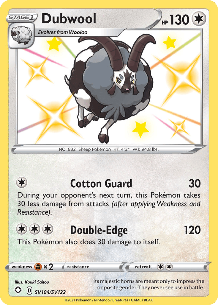 Dubwool 寶可夢 card