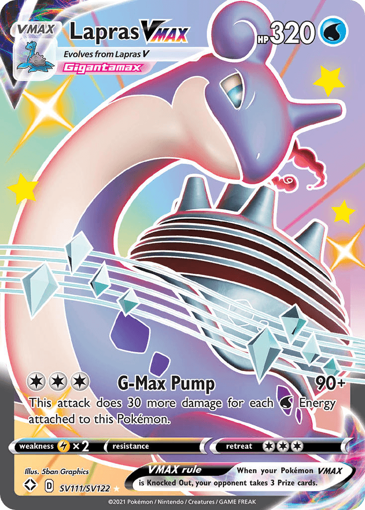 Lapras VMAX Shining Fates Shiny Vault card
