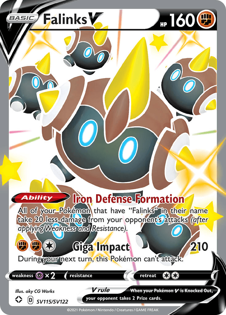 Falinks V Shining Fates Shiny Vault card