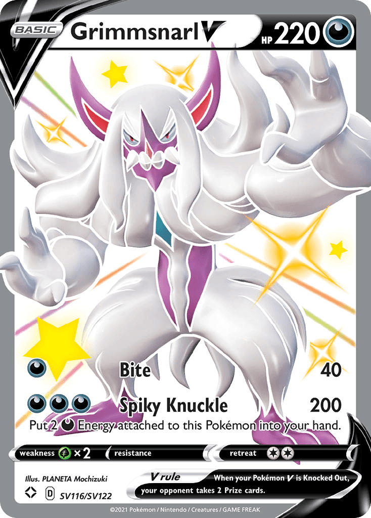 Grimmsnarl V Shining Fates Shiny Vault card