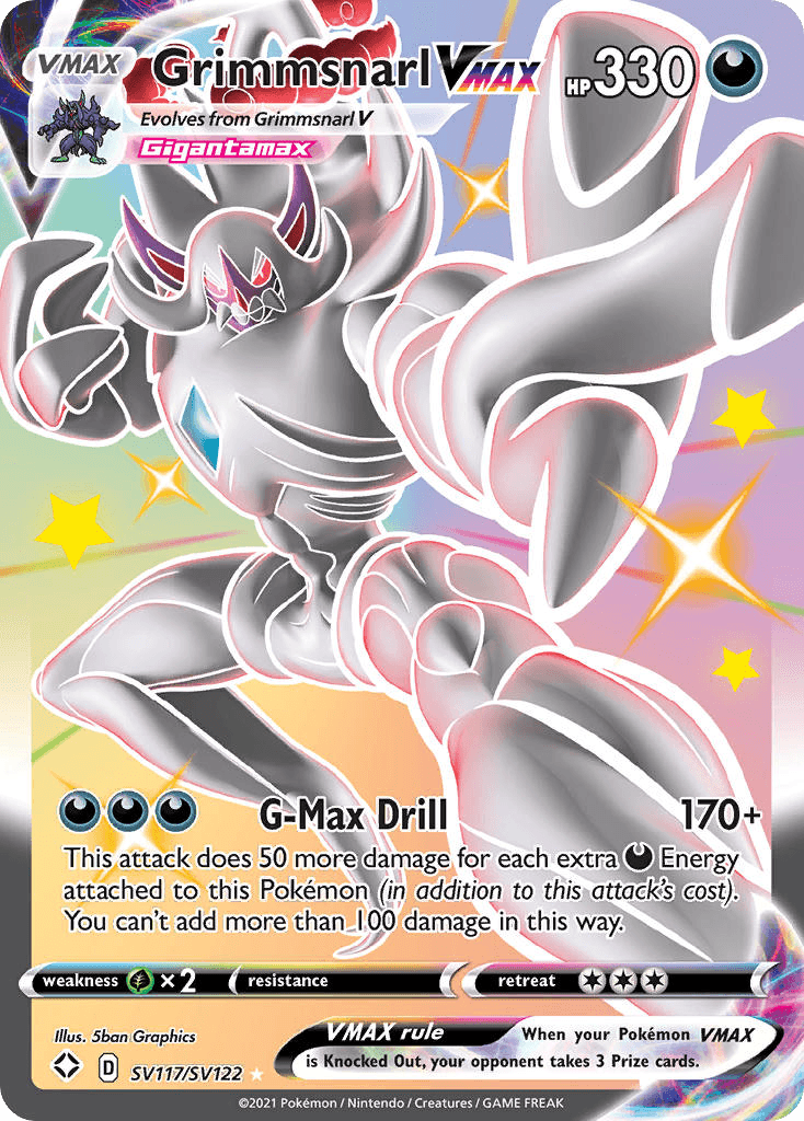 Grimmsnarl VMAX Shining Fates Shiny Vault card
