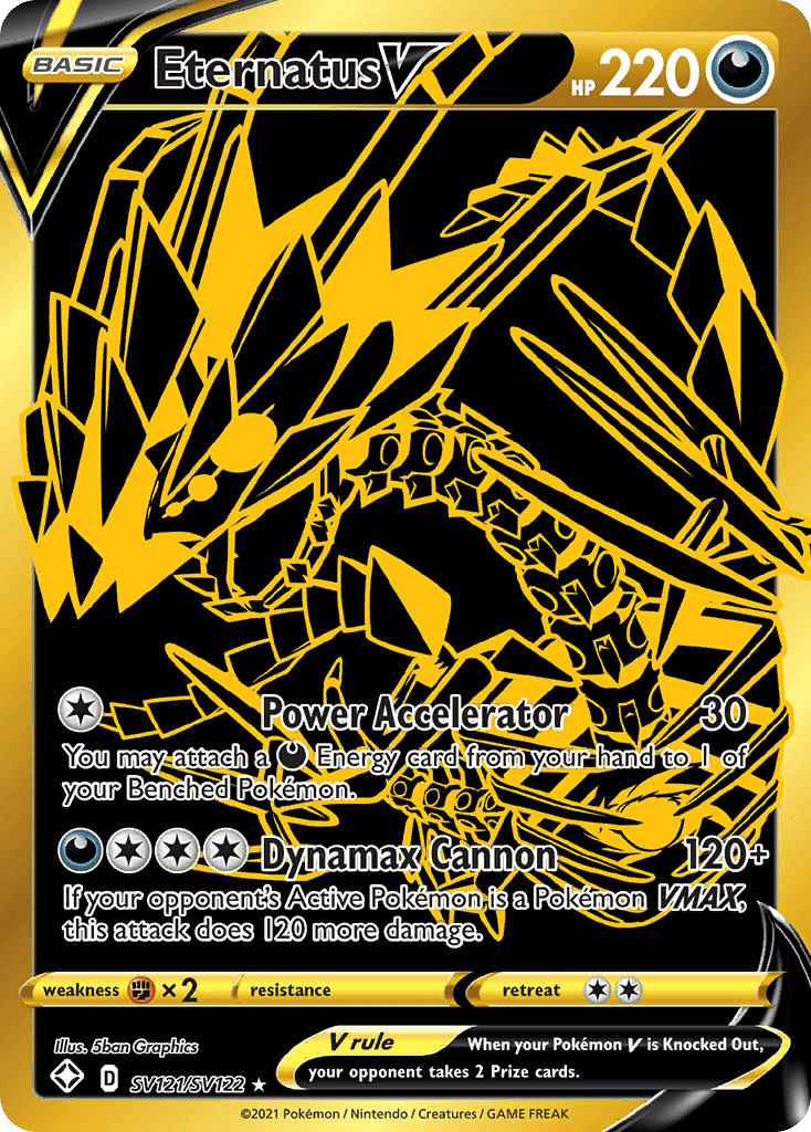 Eternatus V Shining Fates Shiny Vault card