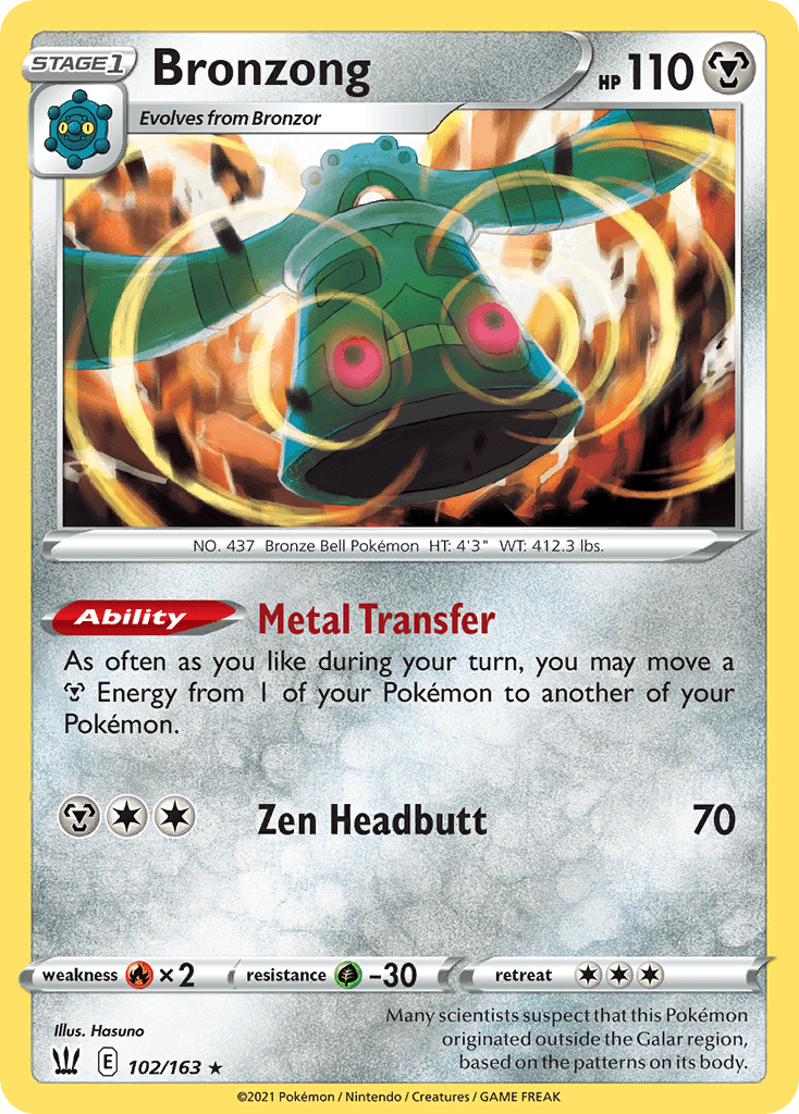 Bronzong Battle Styles card