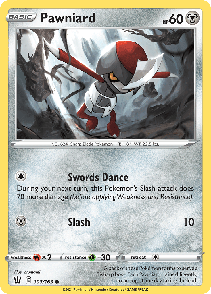 Pawniard Battle Styles card