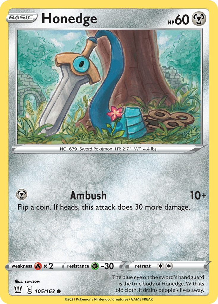 Honedge Battle Styles card