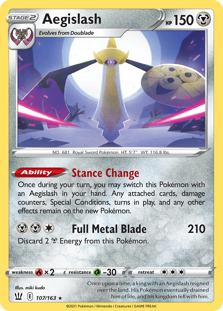 Aegislash Battle Styles card