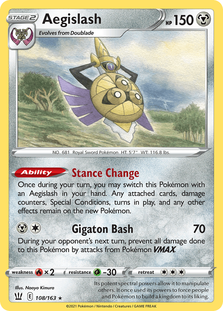 Aegislash Battle Styles card