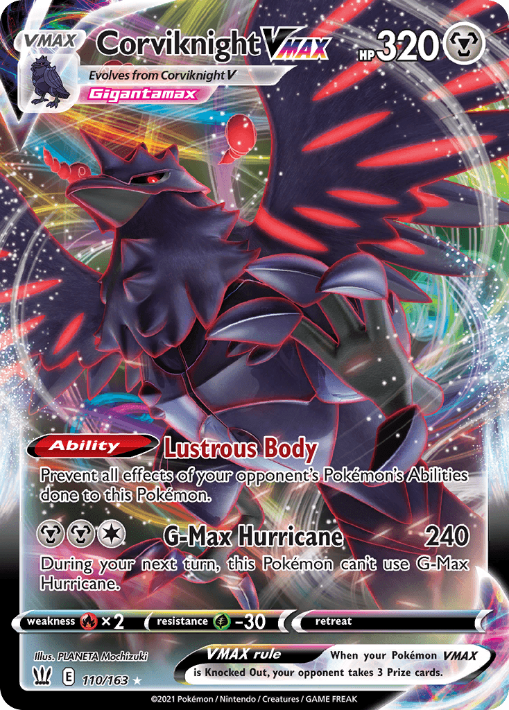 Corviknight VMAX Battle Styles card