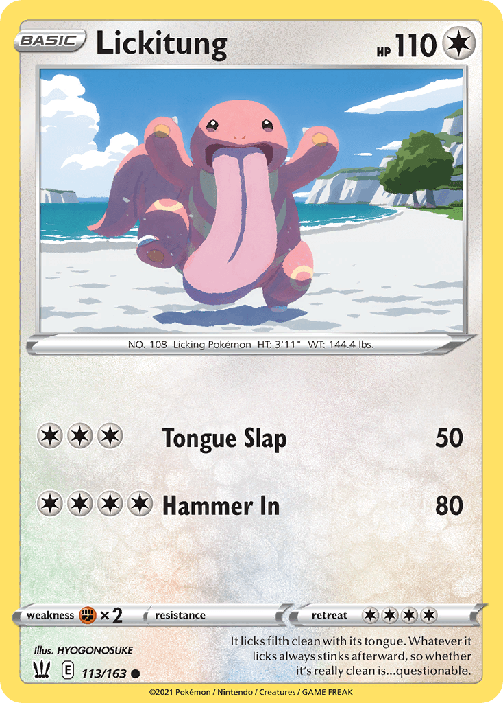 Lickitung Battle Styles card