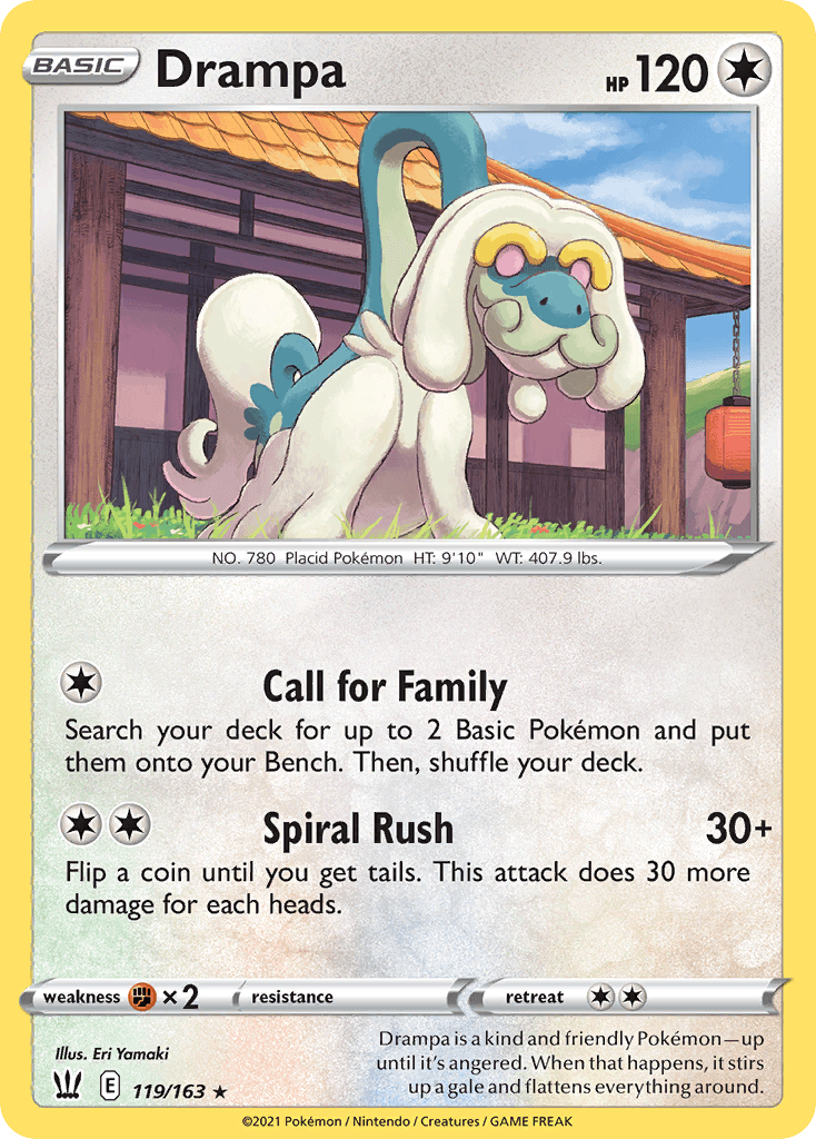 Drampa Battle Styles card