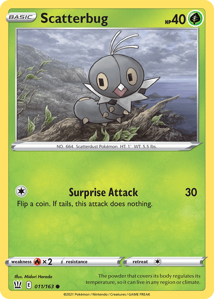 Scatterbug Battle Styles card