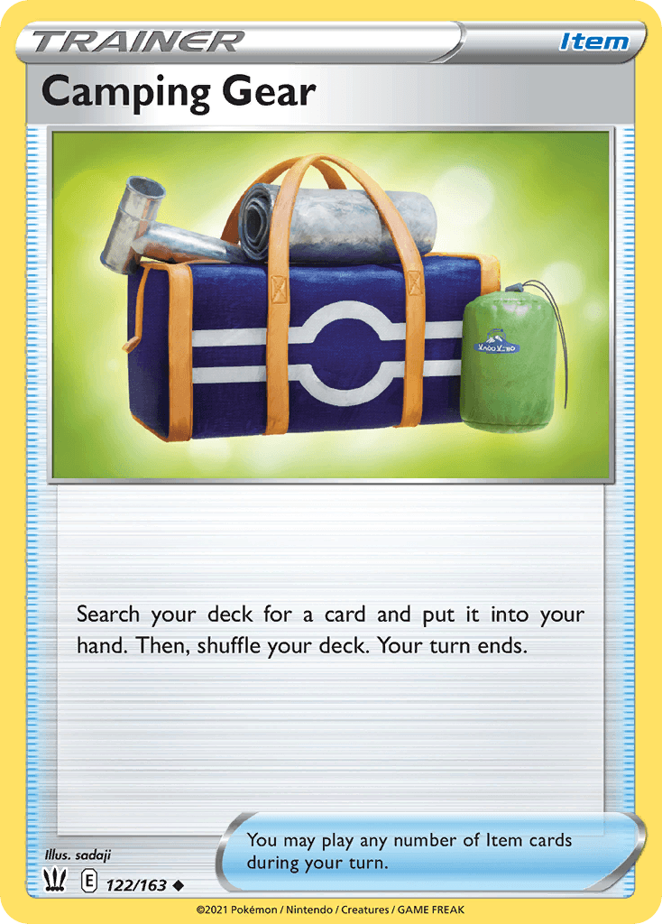 Camping Gear Battle Styles card