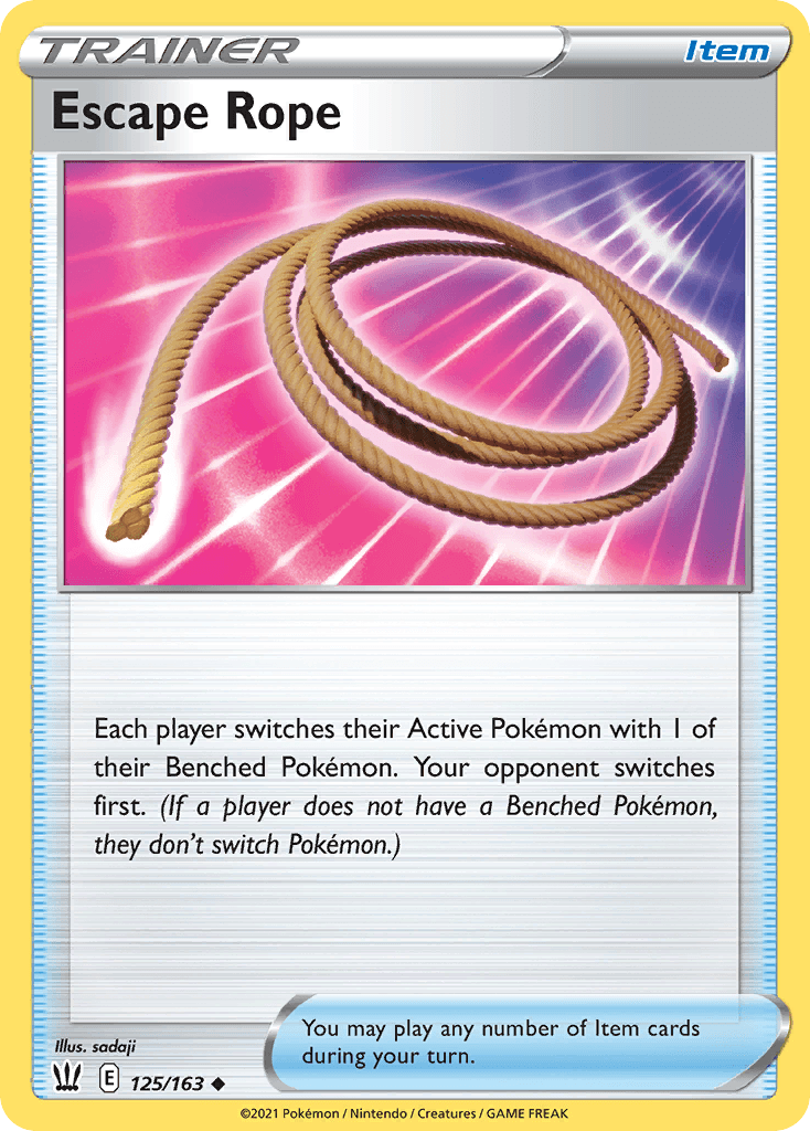 Escape Rope Battle Styles card