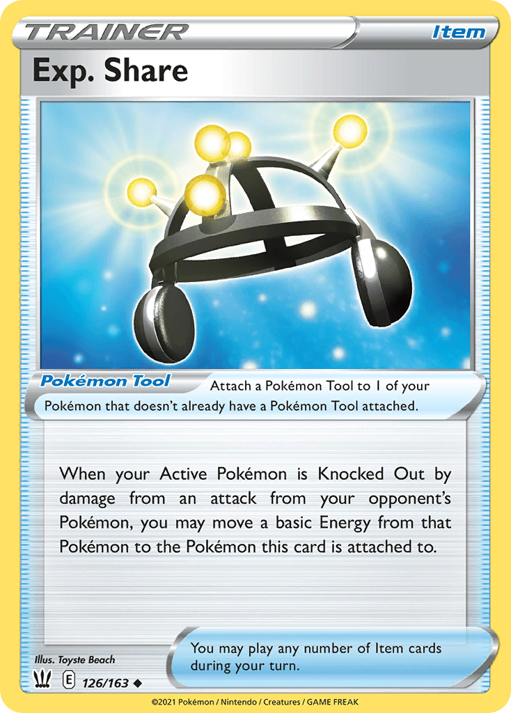 Exp. Share Battle Styles card