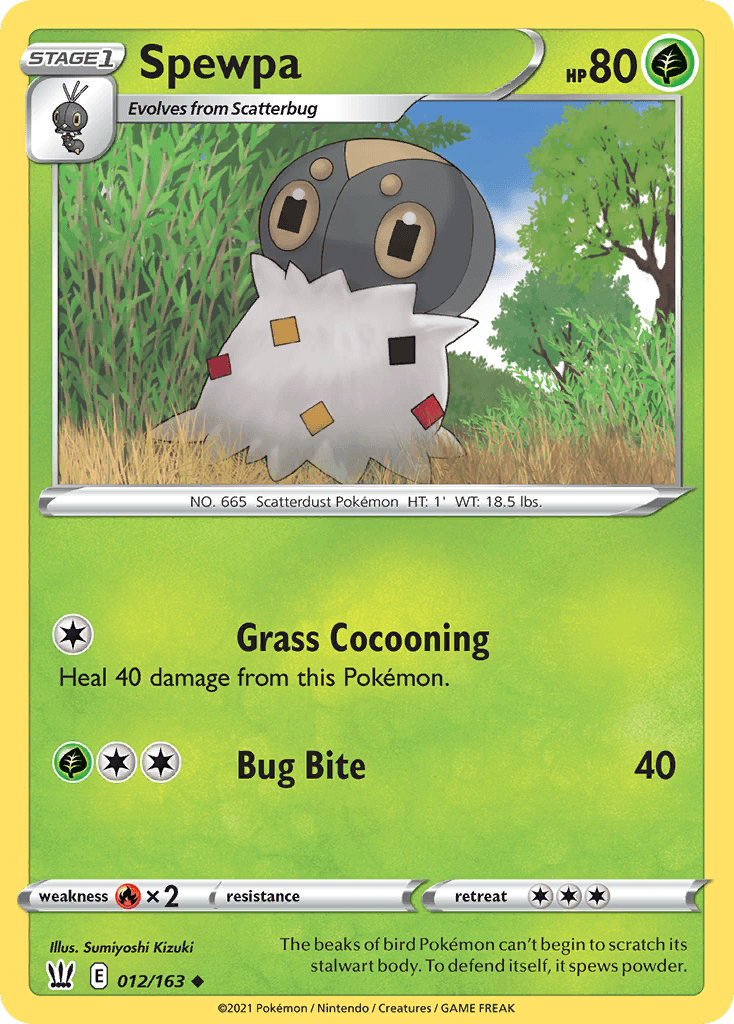 Spewpa Battle Styles card