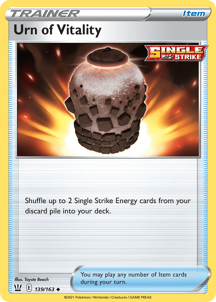 Urn of Vitality Battle Styles card