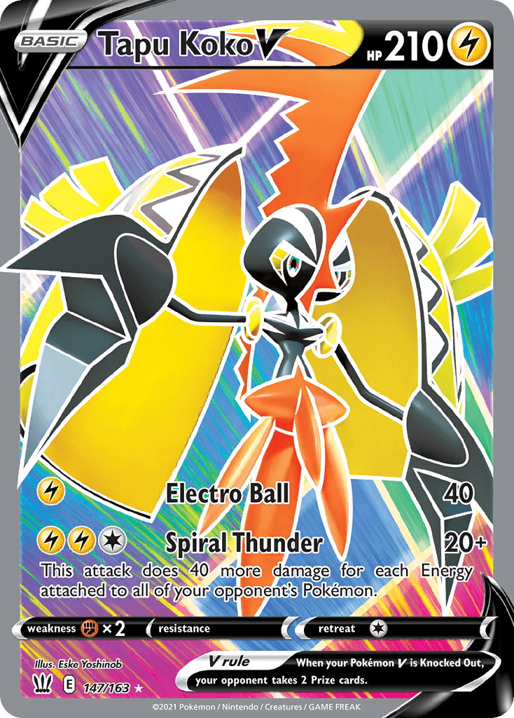 Tapu Koko V Battle Styles card