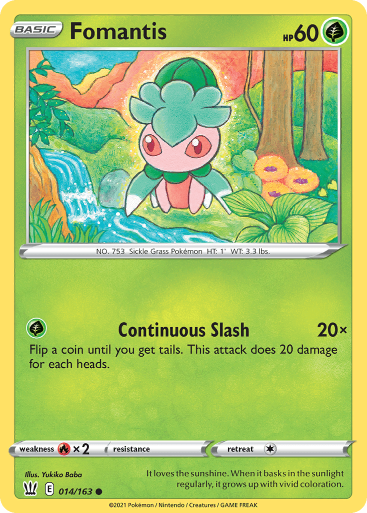 Fomantis Battle Styles card
