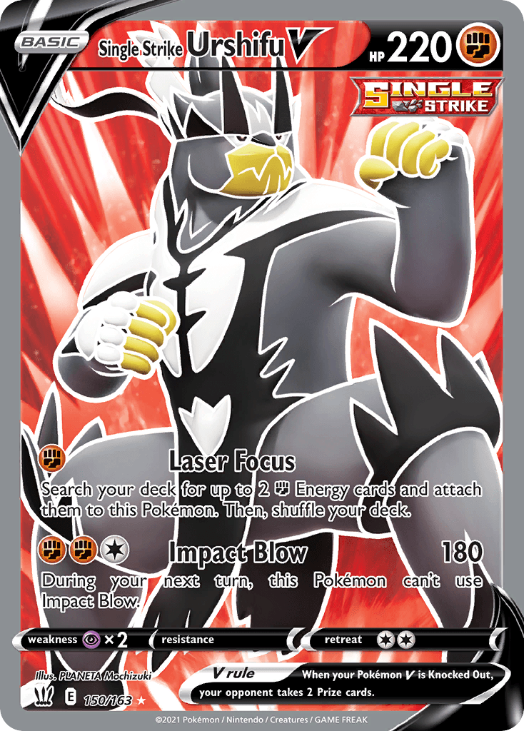 Single Strike Urshifu V Battle Styles card