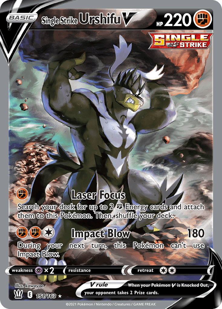 Single Strike Urshifu V Battle Styles card