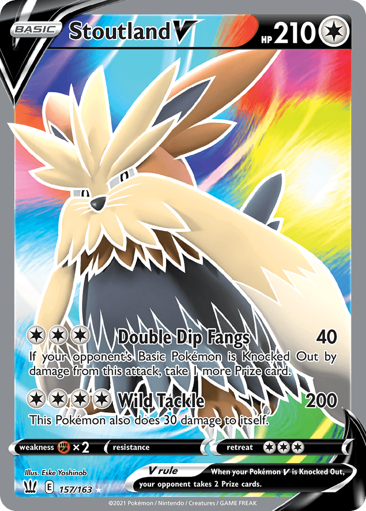 Stoutland V Battle Styles card