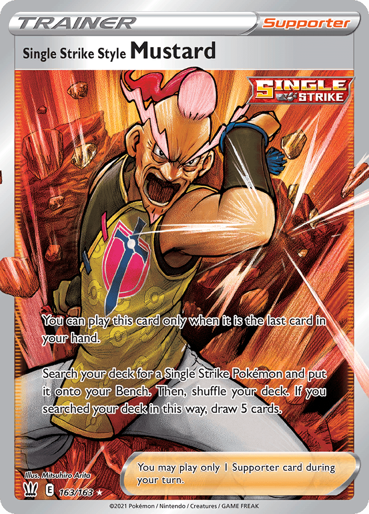 Single Strike Style Mustard Battle Styles card