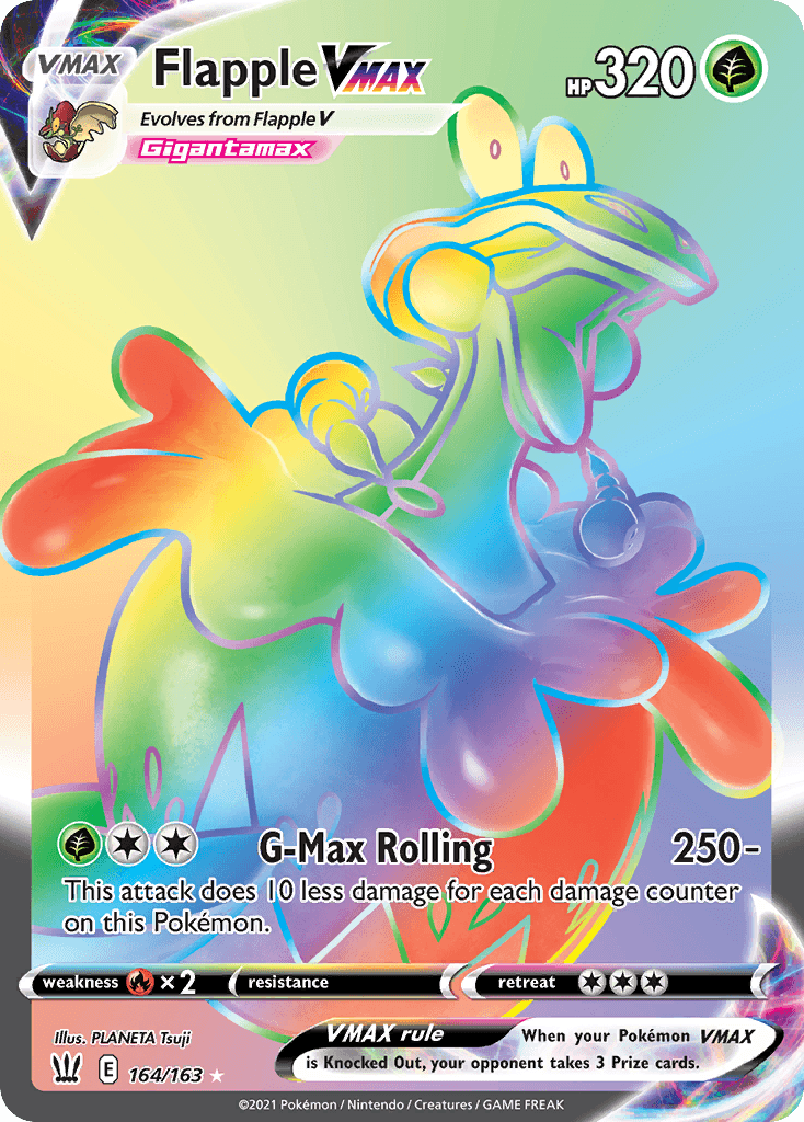 Flapple VMAX Battle Styles card