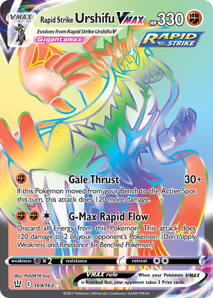 Rapid Strike Urshifu VMAX Battle Styles card