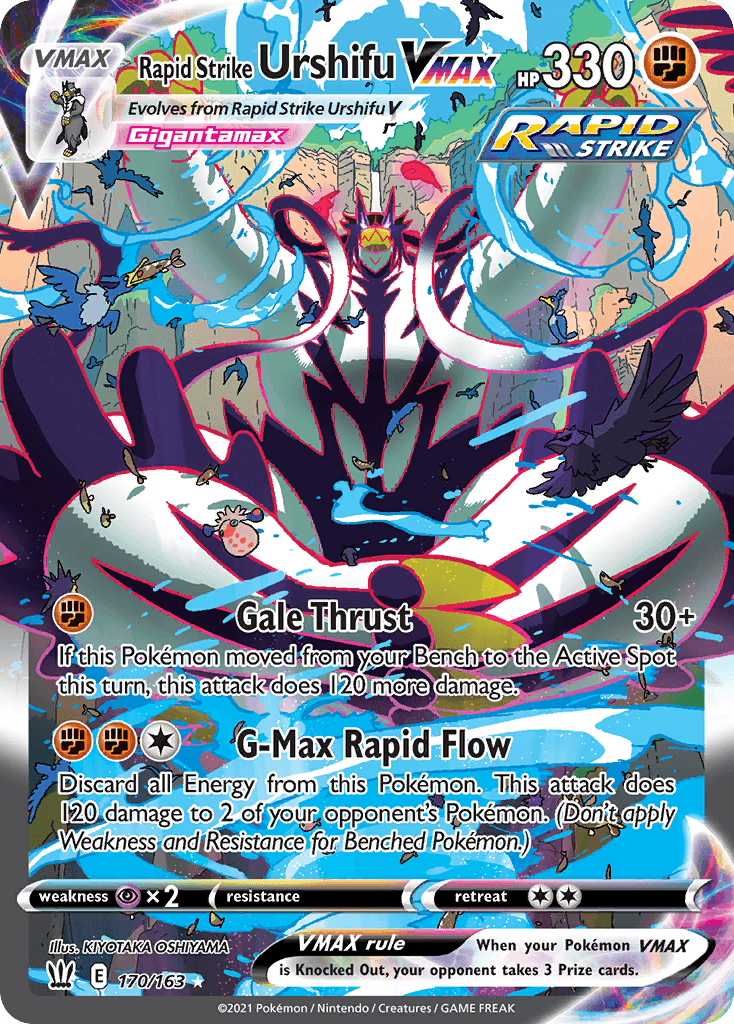 Rapid Strike Urshifu VMAX Battle Styles card